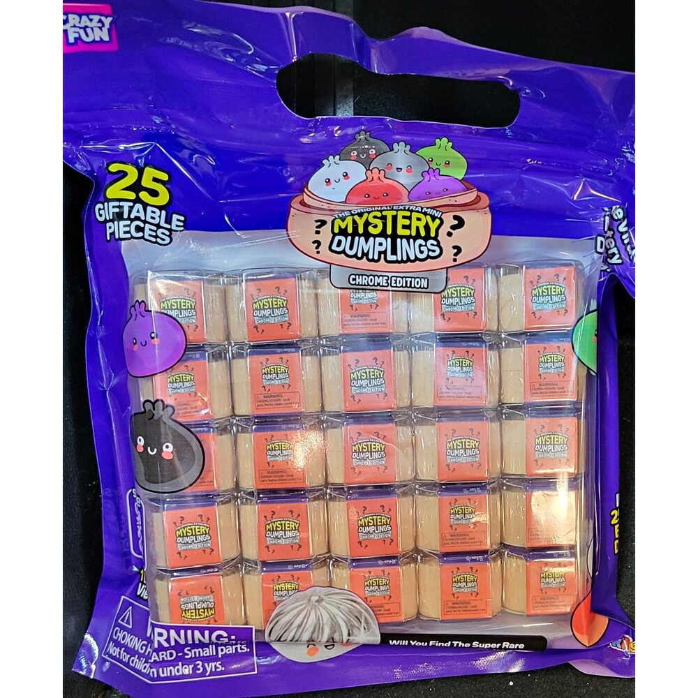 Unopened Crazy Fun RMS Mystery Dumplings Chrome Edition Mini 25pc Blind Pack